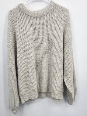 Scotch & Soda Tan Crew Neck Structure Knit Sweater Size M